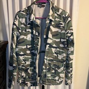 Camo Military Style Jacket